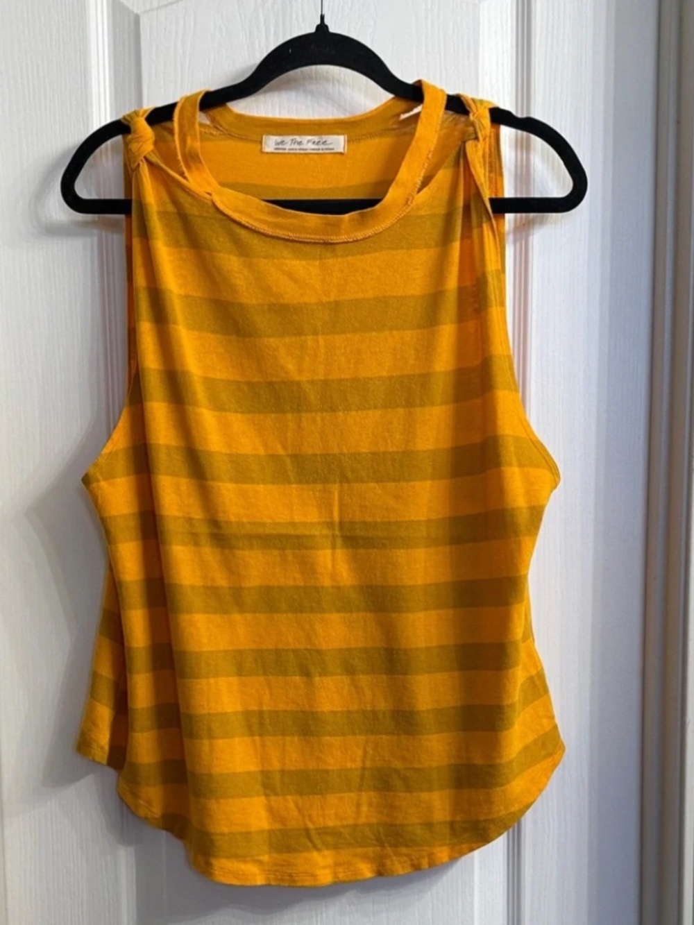 We The Free Gold/Gray Tank Top Size M